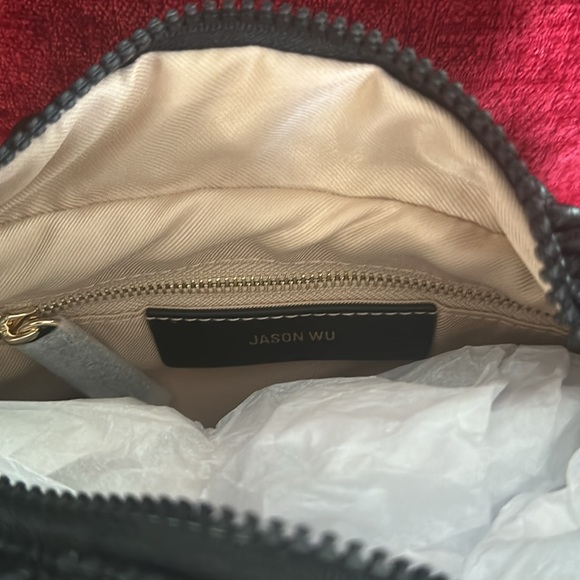 NWT Jason Wu Quilted Vegan Quilted Leather Black puffer Shoulder Bag - Picture 5 of 5